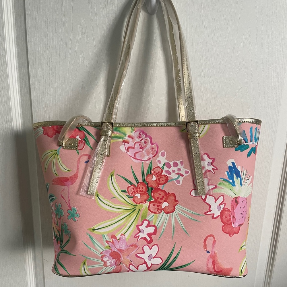 Spartina 449 Pink Floral Bag